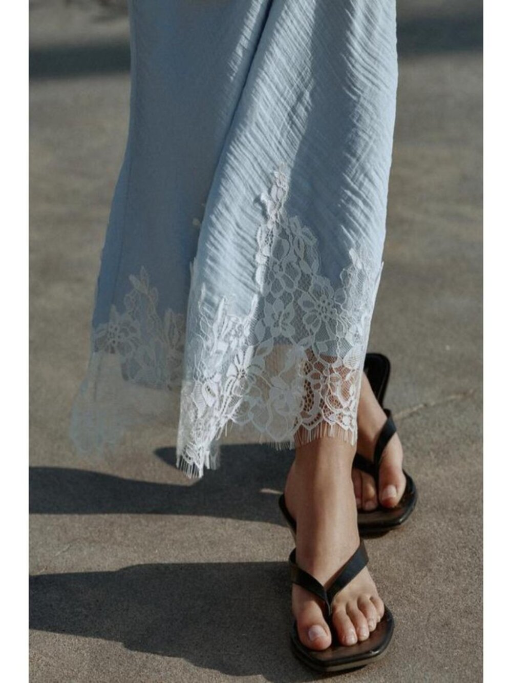 ZARA LACE MIDI SKIRT - Picture 5 of 10
